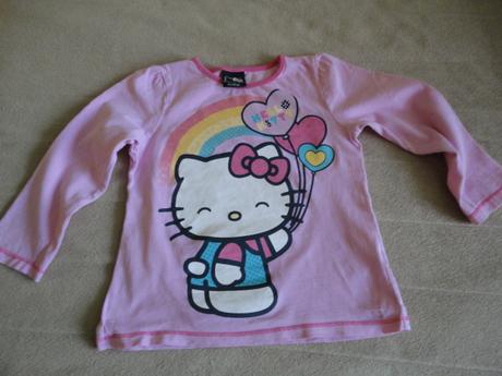 Školkové triko hello kitty, vel. 3-4 roky, george,104