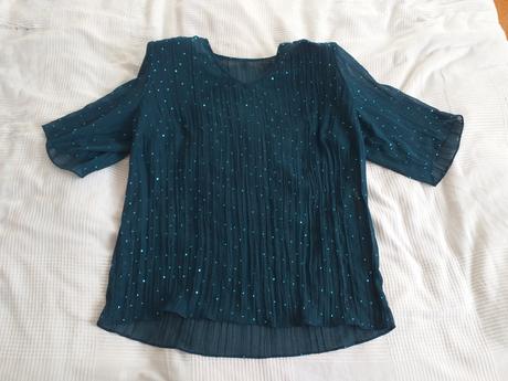 Zelená společenská halenka vel. 3xl/4xl, 46