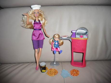 Barbie pizza šéfkuchařka od mattela, 