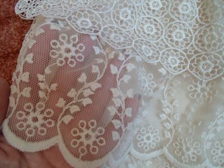 Béžová krajková sukně sukýnka, zara,140