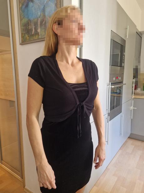 Bolérko krátké s kr. rukávem černé camaieu, camaieu,m