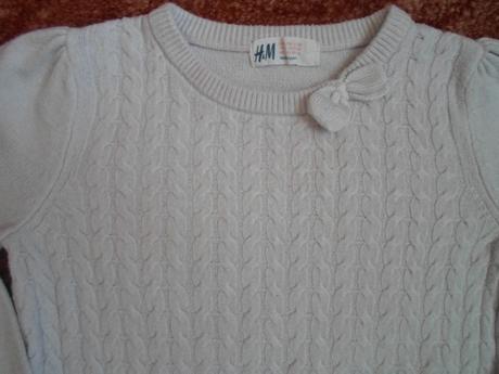 Fialový svetr svetřík h&m, h&m,110