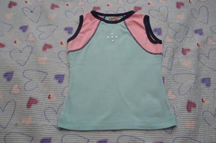 Sportovní dívčí tričko s flitry, 128