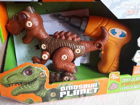 Dinosaurus šroubovací se šroubovákem na baterie,