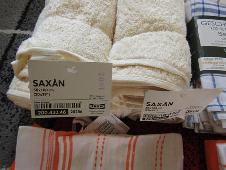 5 x ručník-ikea, 2 x utěrky-f & f +sada 8 ks-nové,
