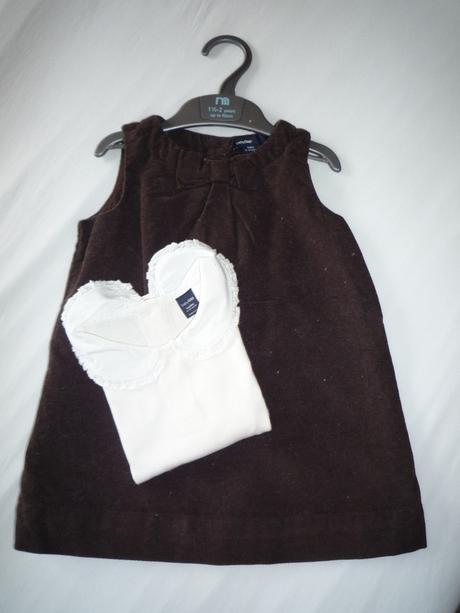 Šaty, tričko s límečkem a punčocháče, gap, gap,80