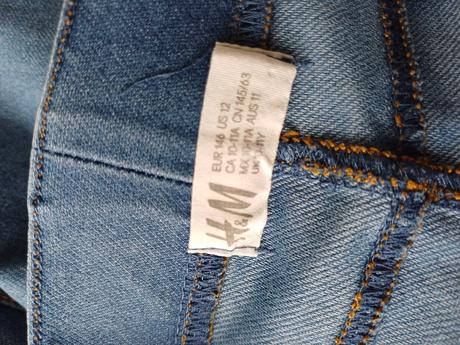 Riflové kraťasy, h&m,146