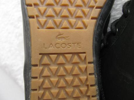 Dámské černé kožené boty, tenisky model ampthill, lacoste,38