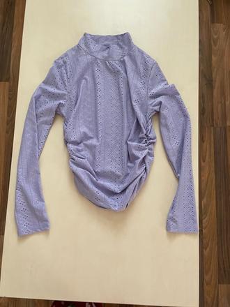 Nový, děrovaný fialkový top / roláček, vel s-l, sh, s
