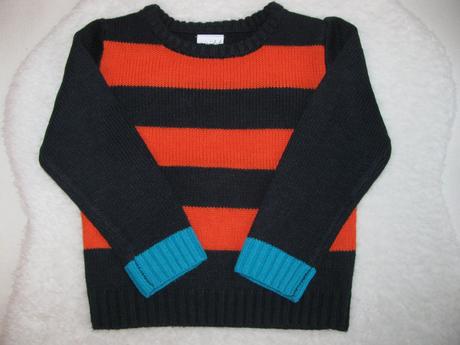 Pruhovaný barevný svetr, miniclub,98