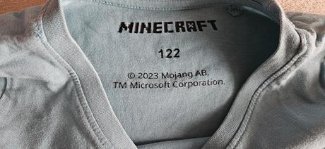 2x chlapecké tričko minecraft, vel.122, 122