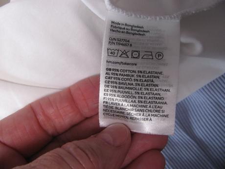 Bavlněné elastické crop top tričko h&m, h&m,164