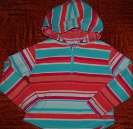 Pruhovaná fleesová mikina vel. 110, 110