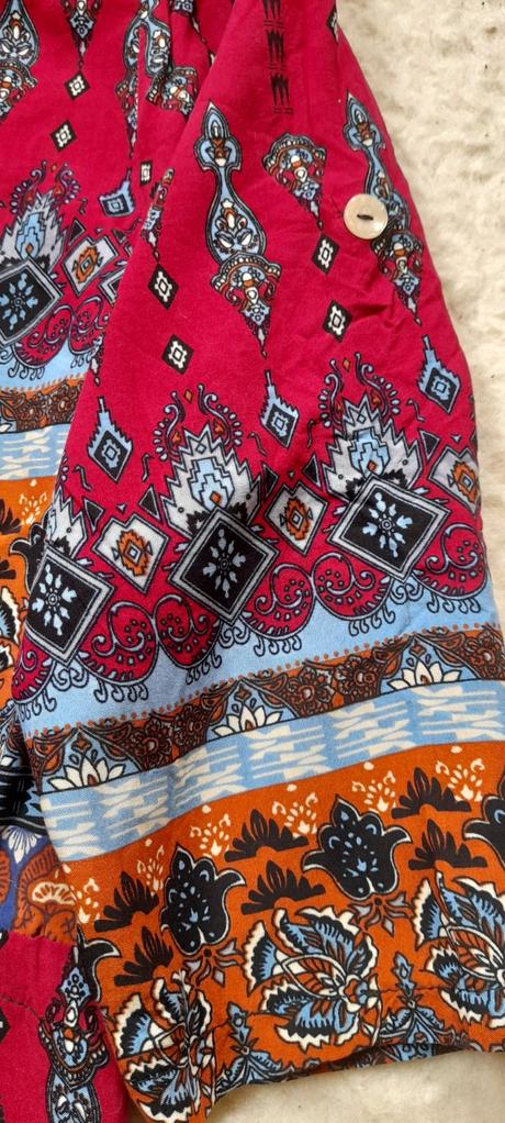 Vzorované letní dlouhé šaty, l