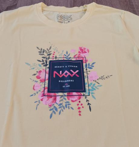 Dívčí/dámské triko žluté krátký rukáv nax, m