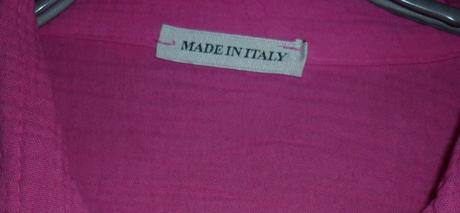 Růžová mušelínová košile made in italy,