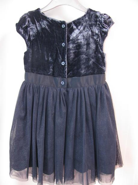 Luxusní, tmavě modré,tylové šaty-jasper conran, 98