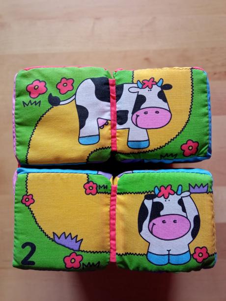 Látkové kostky-výuka číslic, 