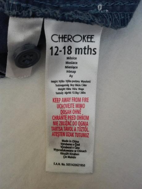 Kratasy cherokee 12-18 mesicu, cherokee,86