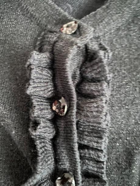 Černý svetřík s lesklou nitkou vel. 6-9 měs/62-74, matalan,74