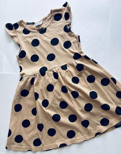 Ob/ šaty tmavě béžové - v.6/7 let, primark,122
