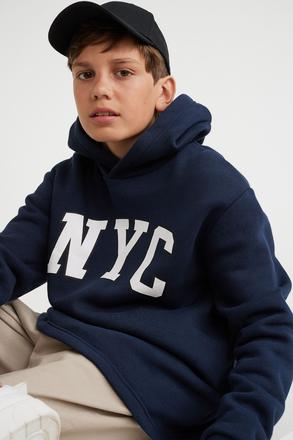 Mikina h&m new york s kapucí vel. 158/164, h&m,158 / 164