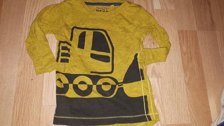 Horčičné tričko s bagrem vel. 86 next, next,86