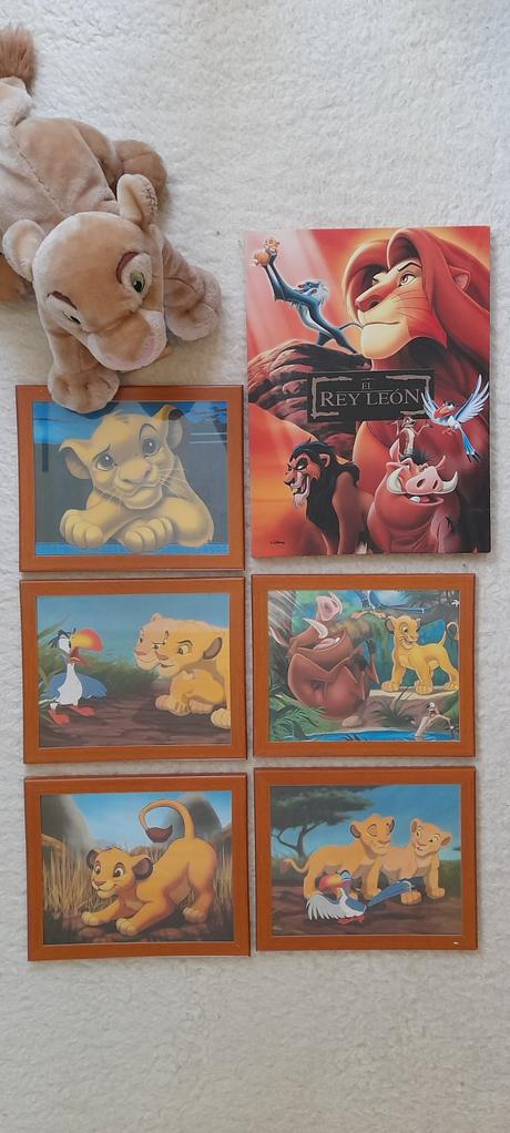 Dekorace do dětského pokoje - set obrázků lví král,