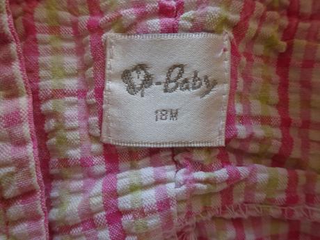 Kostkované kraťasy s laclem, vel. 86, baby,86