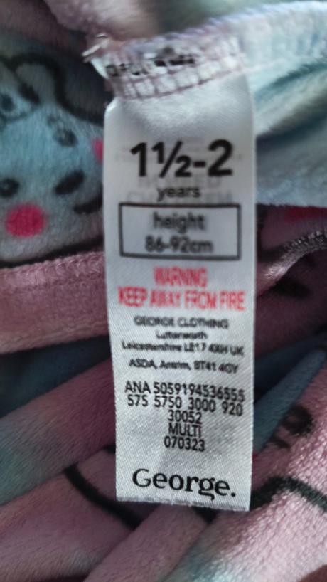 Pyžamo dívčí samet, george,86