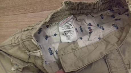 Plátěné kalhoty podšité bavlnou-prodej i zvlášť, next,98