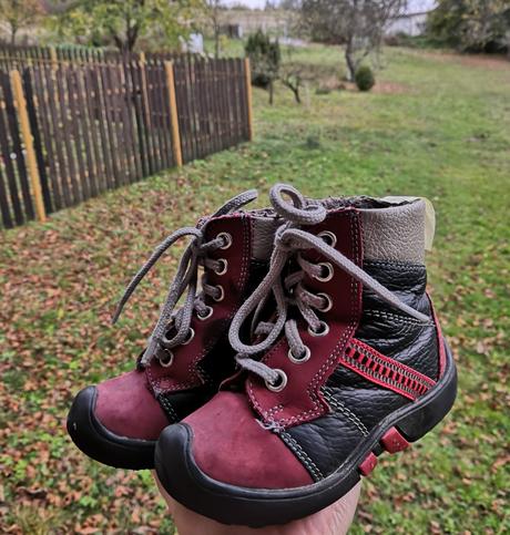 Zimní kožené boty 22, 22