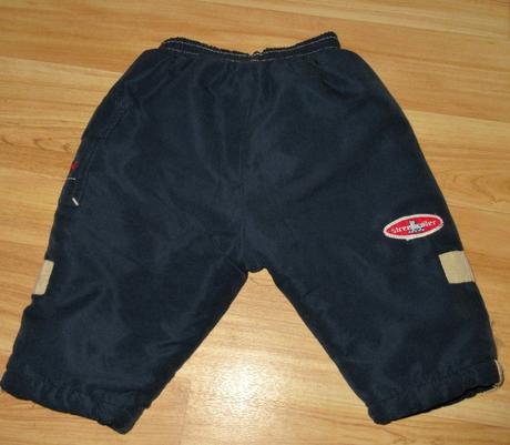 Komplet vyteplené kalhoty s vestou, 74