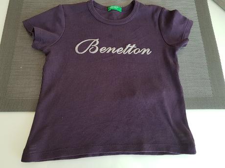 Dětské fialové triko benetton vel. 2r, benetton,92