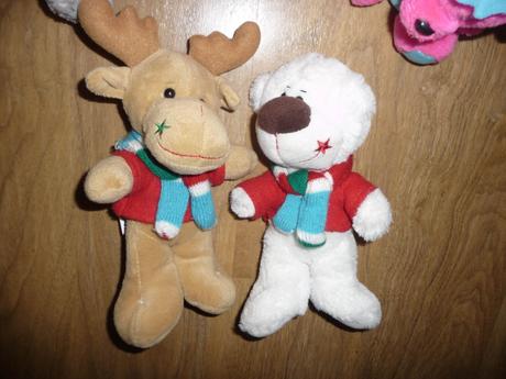 Vystavení plyšáci 5x-cena za všechny, 