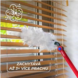 „Prachovka, která mi šetří záda i nervy!“ To je Vileda Flex&Catch.