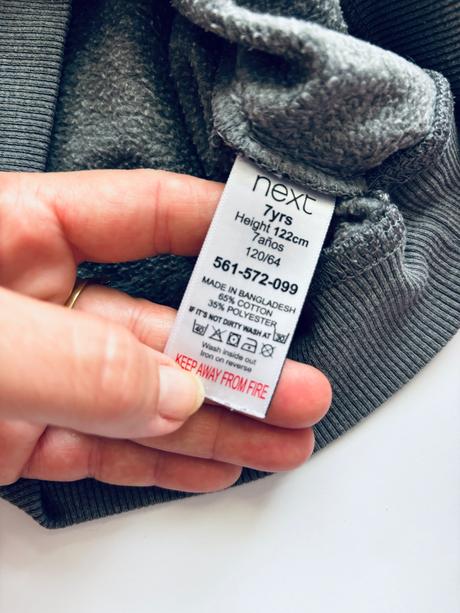 K1/ mikina next - v.7 let, next,122