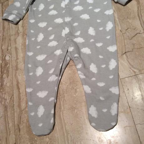 Bavlněný overal s obláčky, 68