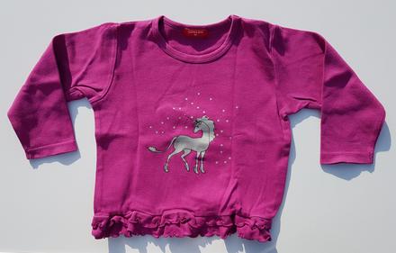 E45 dívčí triko s dl. rukávem jednorožec vel. 92, 92