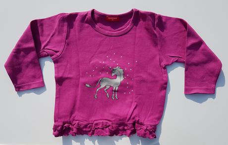 E45 dívčí triko s dl. rukávem jednorožec vel. 92, 92