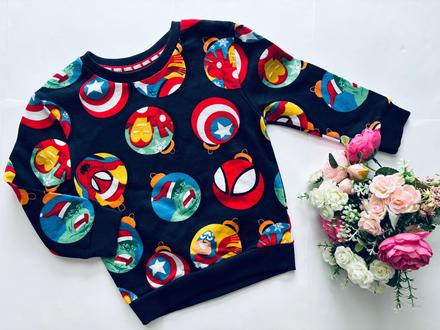 K1/ mikina vánoční marvel - v.2/3 roky, 98