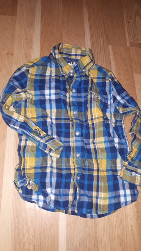 Modra kostkovaná košile 98 next, next,98