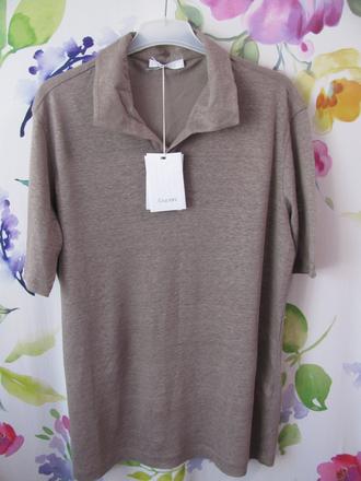 Pánské lněné italské polo triko cruciani, xl