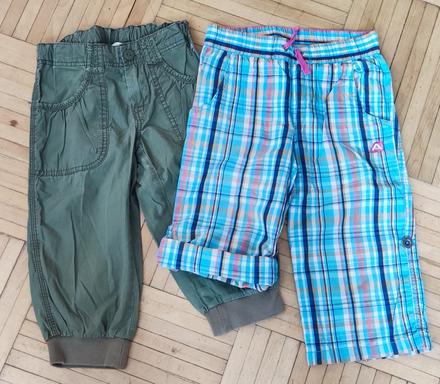 2 ks 3/4 kalhoty_alpinepro a l.o.g.g. vel. 128 cm, alpine pro,128