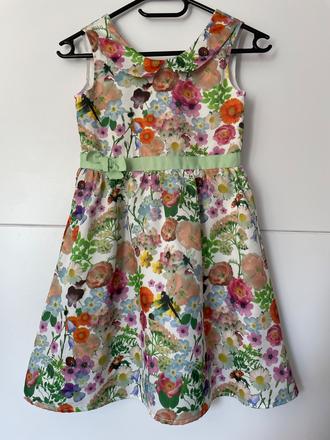 Květované šaty, h&m,122