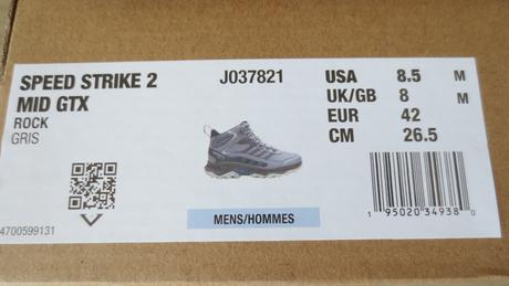 Merrell outdoor boty kotník s goretex 42/26,5 cm, merrell,42