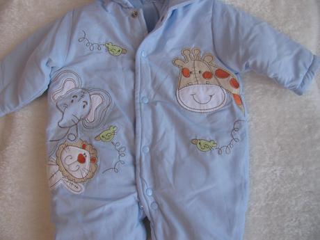 Kojenecká kombinéza s kapucí - pitter patter, pitter patter,68