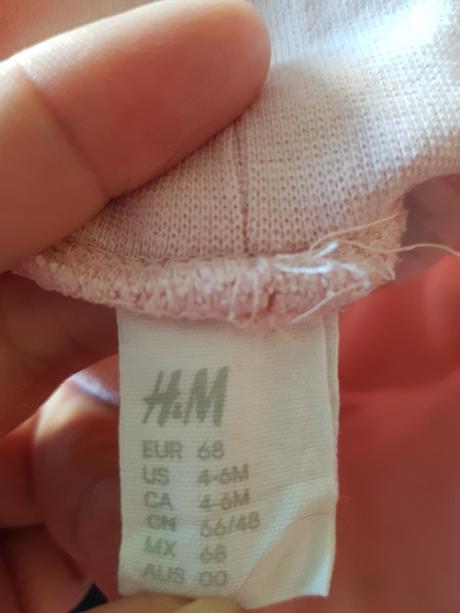 Dívčí fleesové tepláčky značky h&m, vel. 4-6měsíc, h&m,68