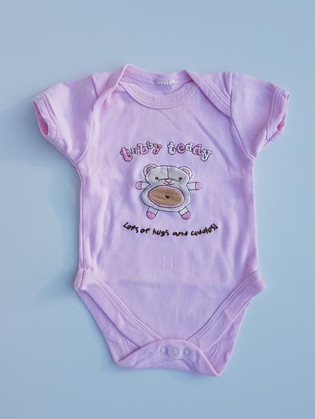 B151 dívčí body s krátkým rukávem méďa, 62