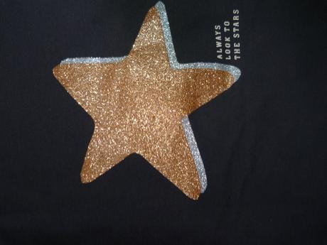 Bavlněné tričko s hvězdou vel. 92, h&m,92